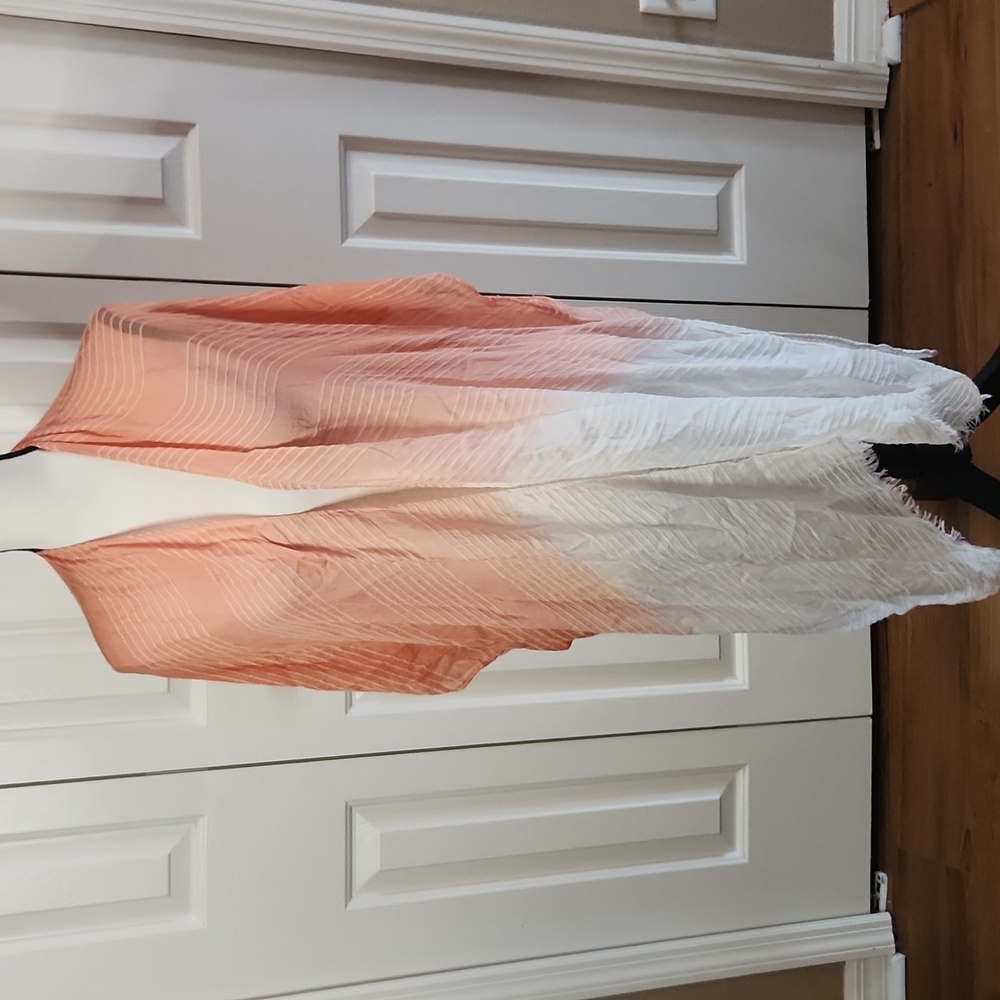 Straw Hat, Coverup/scarf, NWT, Nordstrom Rack, Orange, white Bundle - Picture 9 of 12